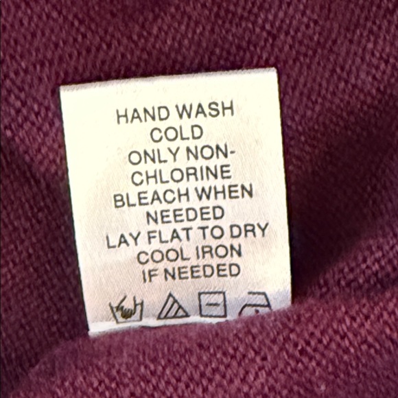 Raffi Bronson Merino Wool V-Neck Sweater Merlot Red Raglan Lightweight Medium - Picture 12 of 13